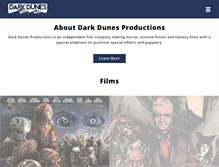 Tablet Screenshot of darkdunesproductions.com